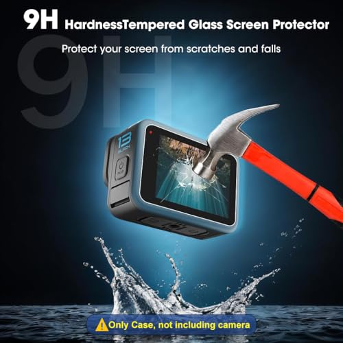 ZORBES® 10PCS For Hero 13 Screen Protector Compatible with GoPro Hero 13 Black, 9H Ultra Clear Tempered Glass Screen Only for GoPro Hero13 Accessories, Screen Protector &Silicone Lens Protective Cover ZORBES® 10PCS For Hero 13 Screen Protector Compatible with GoPro Hero 13 Black, 9H Ultra Clear Tempered Glass Screen Only for GoPro Hero13 Accessories, Screen Protector &Silicone Lens Protective Cover